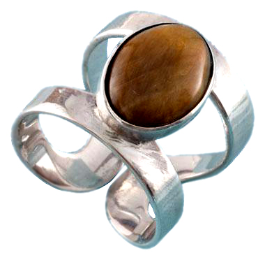 Anillo de plata Piedra caf Anillos Bolivia